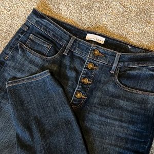 Loft Curvy High Waist Skinny jeans. 12P